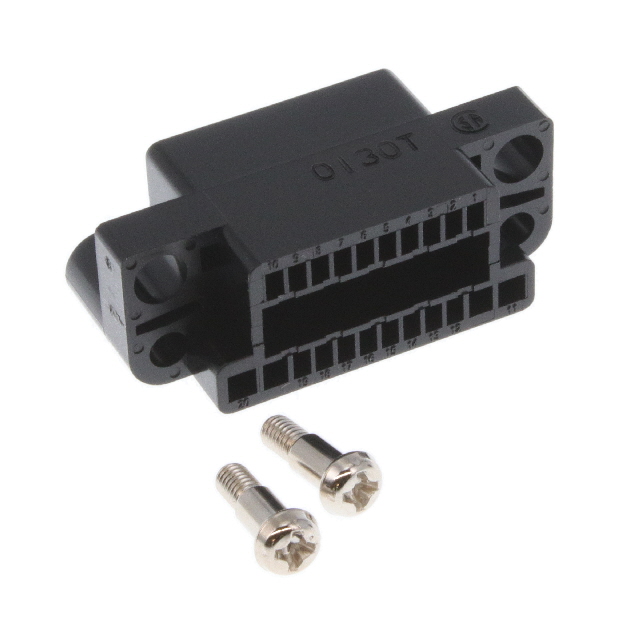 CONN RCPT HSG RACK & PNL 20P BLK