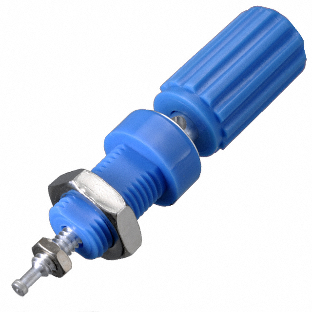 CONN BIND POST KNURLED BLUE