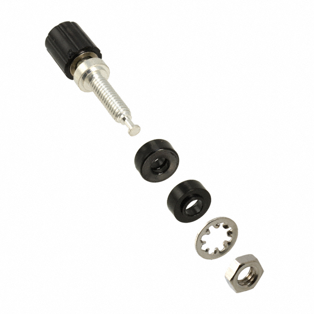 CONN BIND POST MINI KNURLED BLK