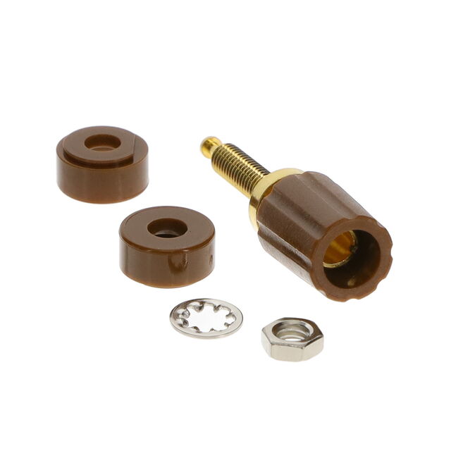 CONN BIND POST KNURLED BROWN