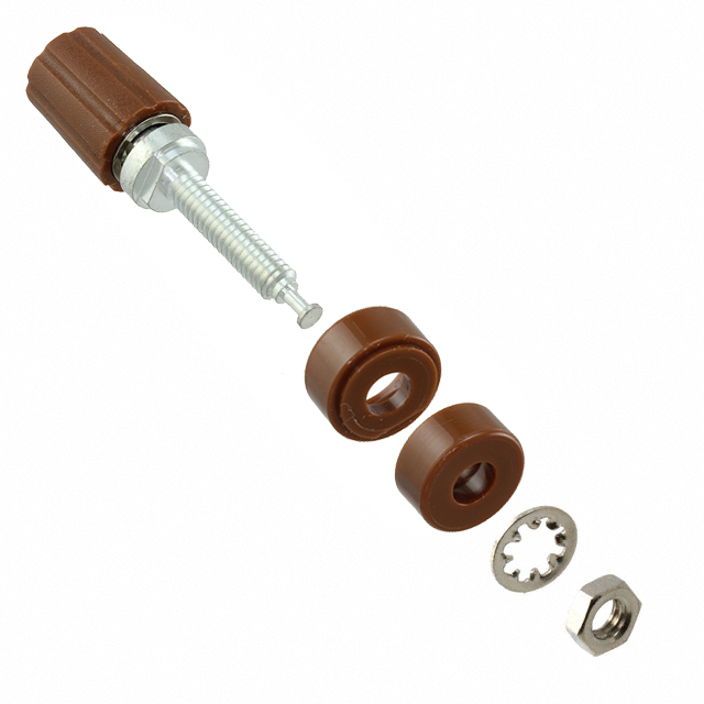 CONN BIND POST KNURLED BROWN