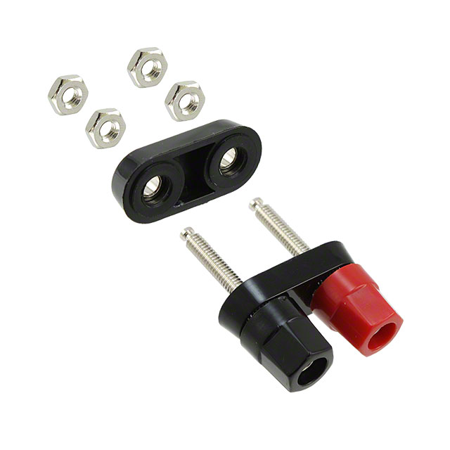CONN BIND POST DUAL HEX BLK/RED