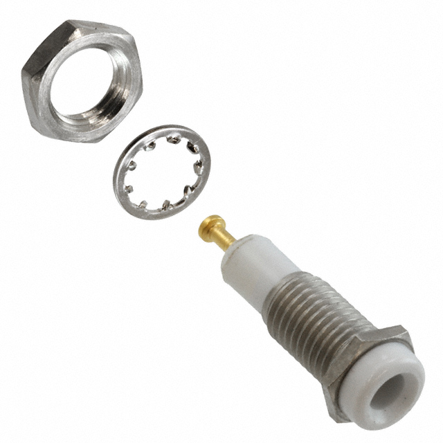 CONN TIP JACK TURRET WHITE