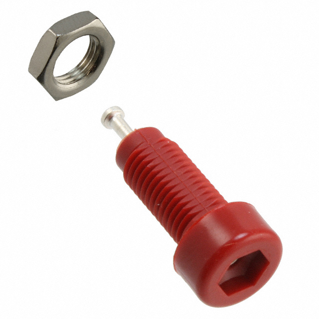 CONN TIP JACK TURRET RED