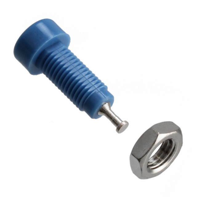 CONN TIP JACK TURRET BLUE