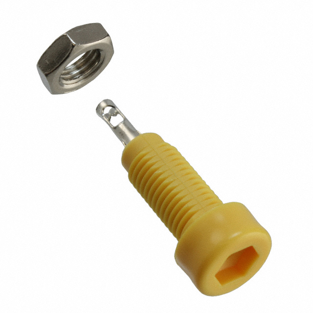 CONN TIP JACK SLDR EYELET YELLOW
