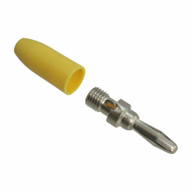 CONN BANANA PLUG SLDRLESS YELLOW