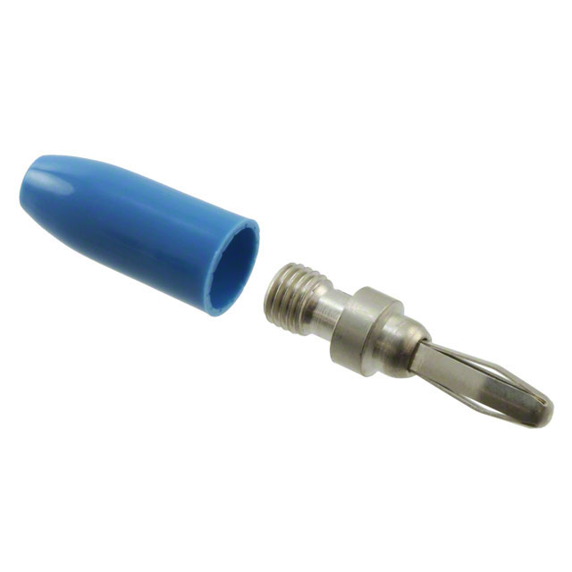 CONN BANANA PLUG SOLDERLESS BLUE
