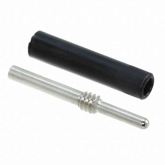 CONN TIP PLUG SOLDER BLACK