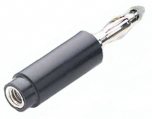CONN BANANA PLUG THRD BLACK