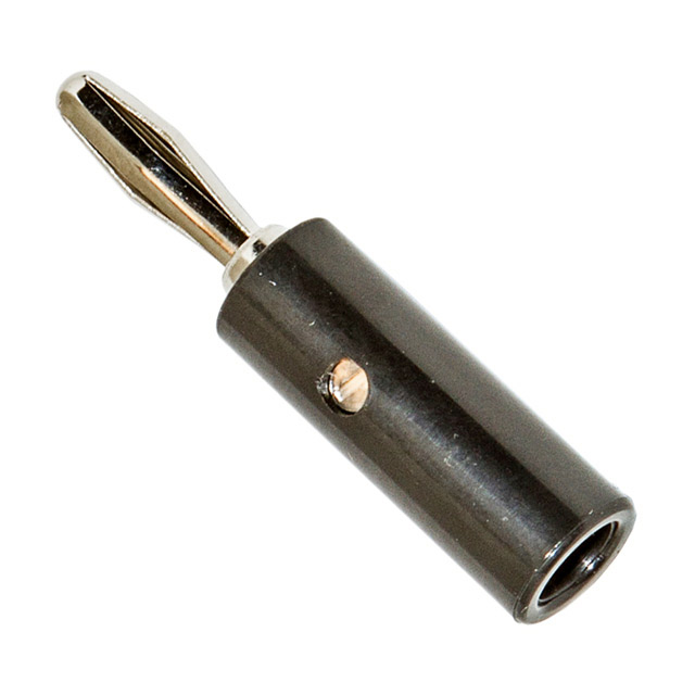 CONN BANANA PLUG SLDRLESS BLACK