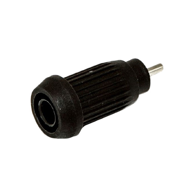 CONN BANANA JACK SOLDER BLACK