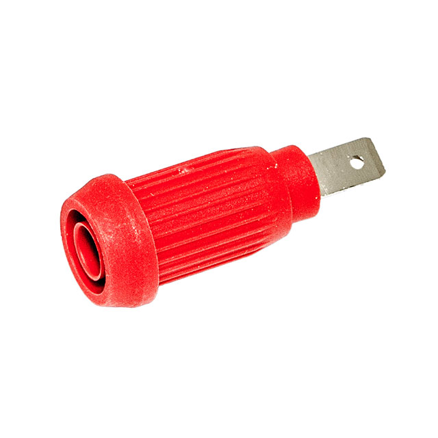 CONN BANANA JACK SOLDER TABS RED