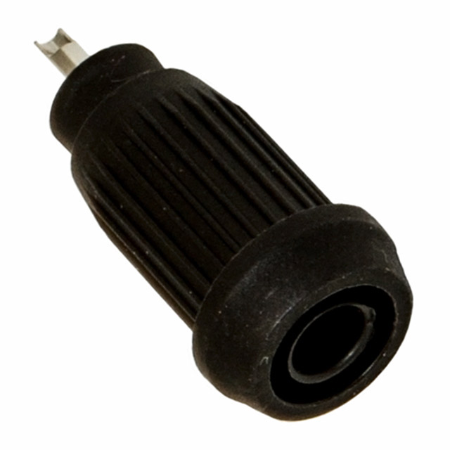 CONN BANANA JACK SOLDER BLACK