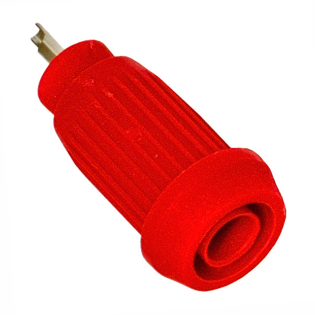 CONN BANANA JACK SOLDER RED