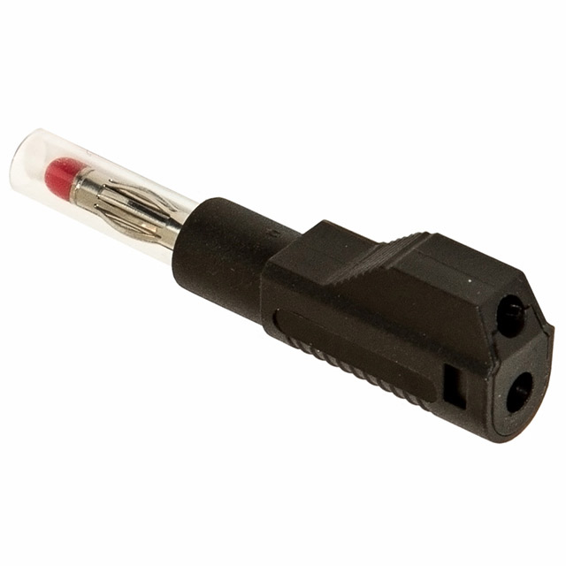 CONN BANANA PLUG STACK SLDR BLK