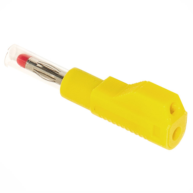 CONN BANANA PLUG STACK SLDR YLW
