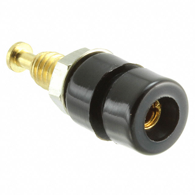 CONN TIP JACK TURRET BLACK 10PK