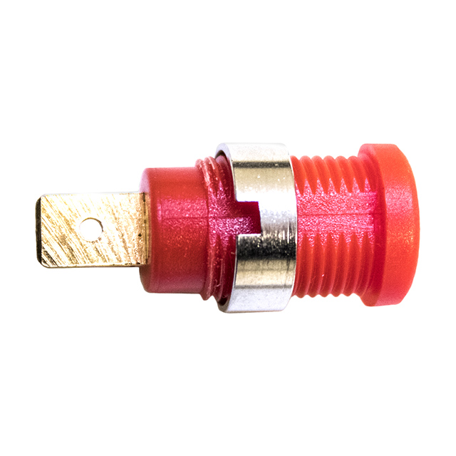 CONN BANANA JACK SOLDER RED