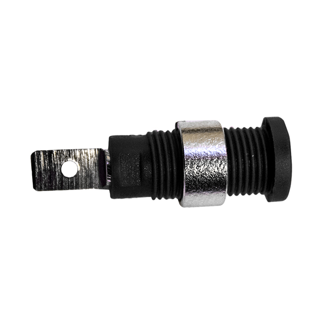 CONN TIP JACK QUICK CONNECT BLK