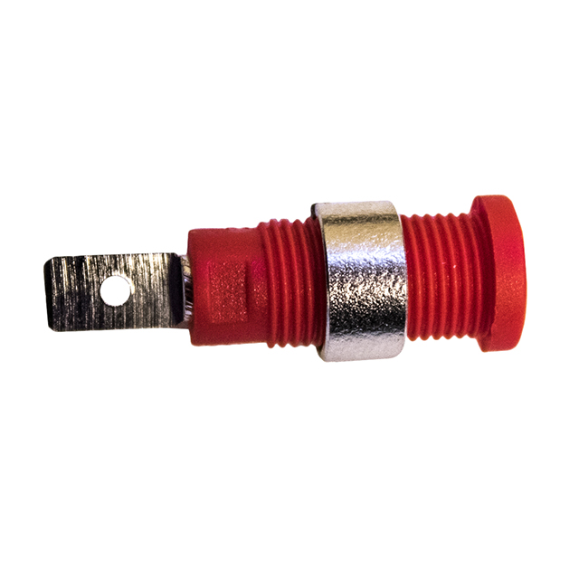 CONN TIP JACK QUICK CONNECT RED