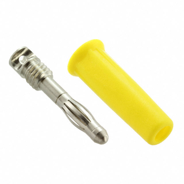 CONN BANANA PLUG SLDRLESS YELLOW