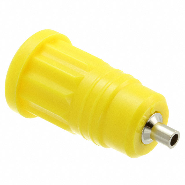 CONN BANANA JACK SOLDER YELLOW