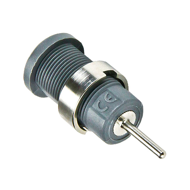CONN BANANA JACK SOLDER GRAY