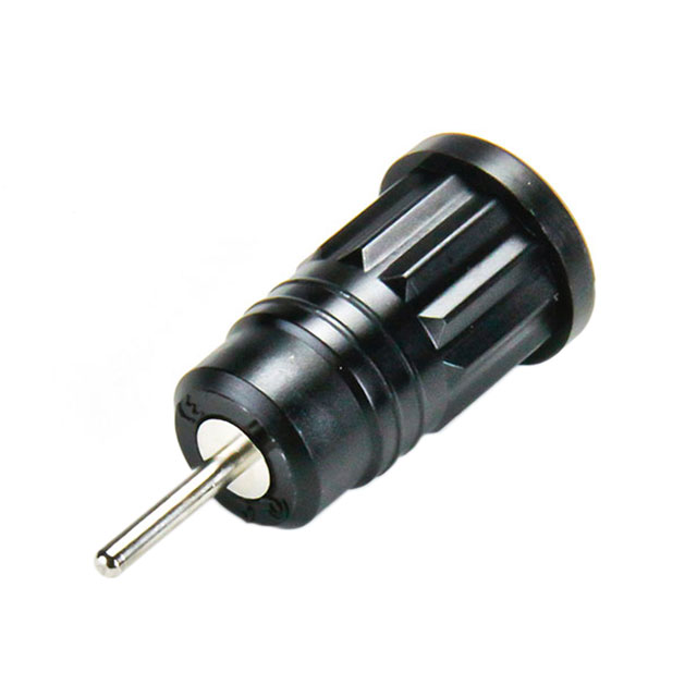 CONN BANANA JACK SOLDER BLACK