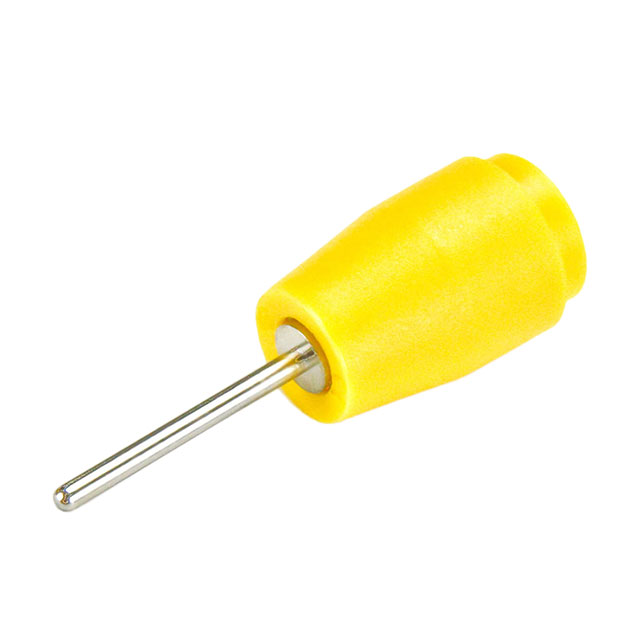 CONN BANANA JACK SOLDER YELLOW