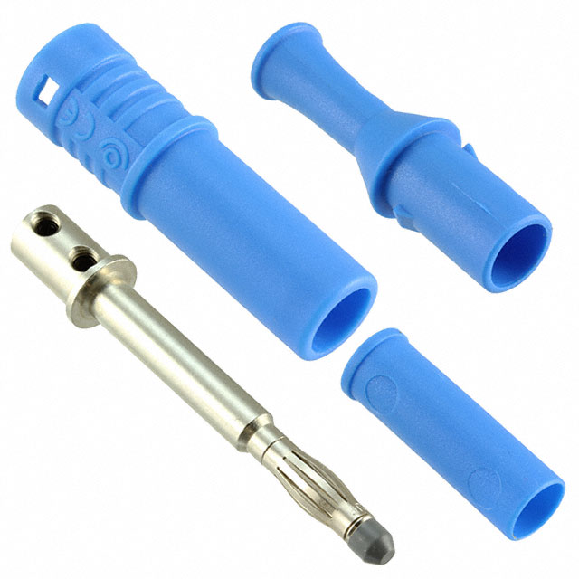 CONN BANANA PLUG SOLDERLESS BLUE