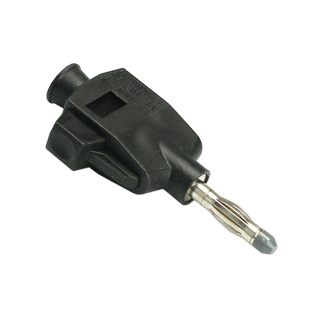 CONN BANANA PLUG SLDRLESS BLACK