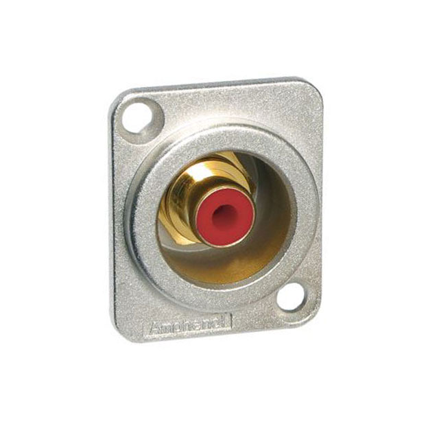 CONN RCA JACK CHASIS MOUNT RED