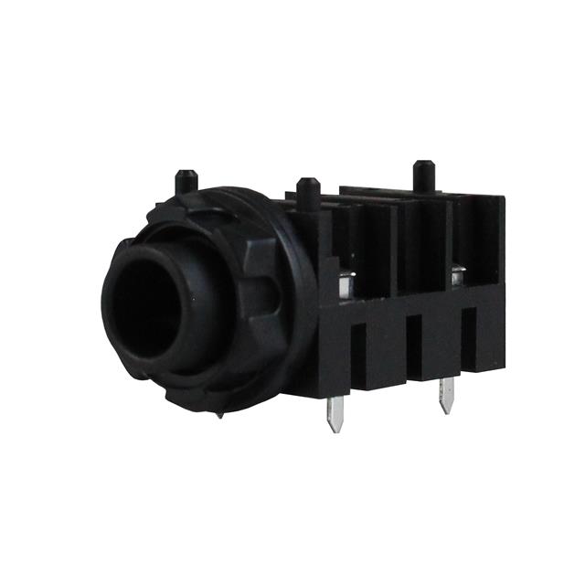 4 PIN 1/4" JACK PCB HALF-THREADE
