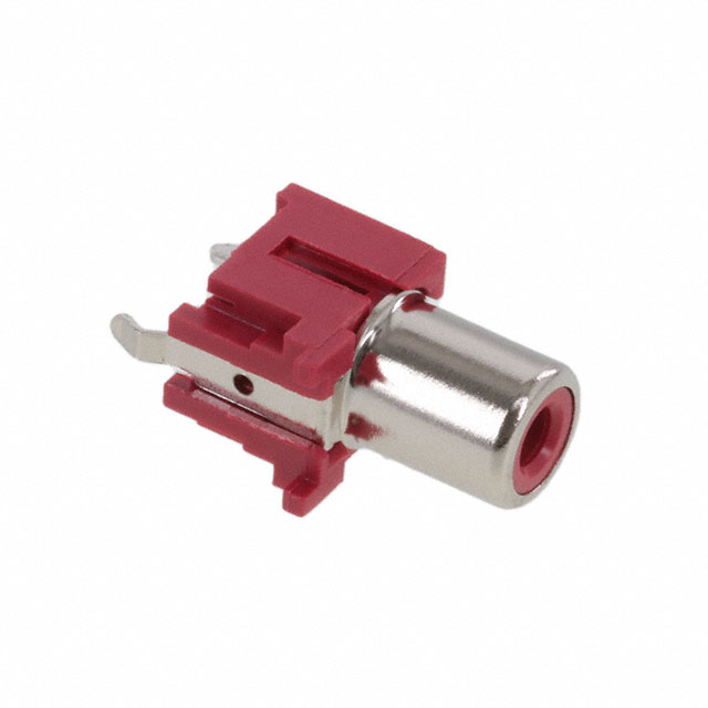RCA PHONO JACK, VERTICAL, RED RO