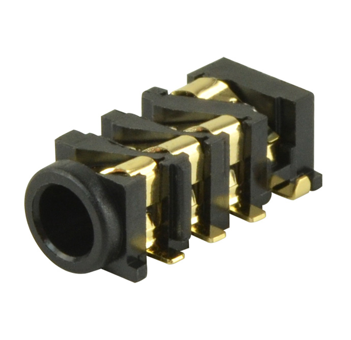 AUDIO JACK, 3.5 MM, RT, 4 CONDUC