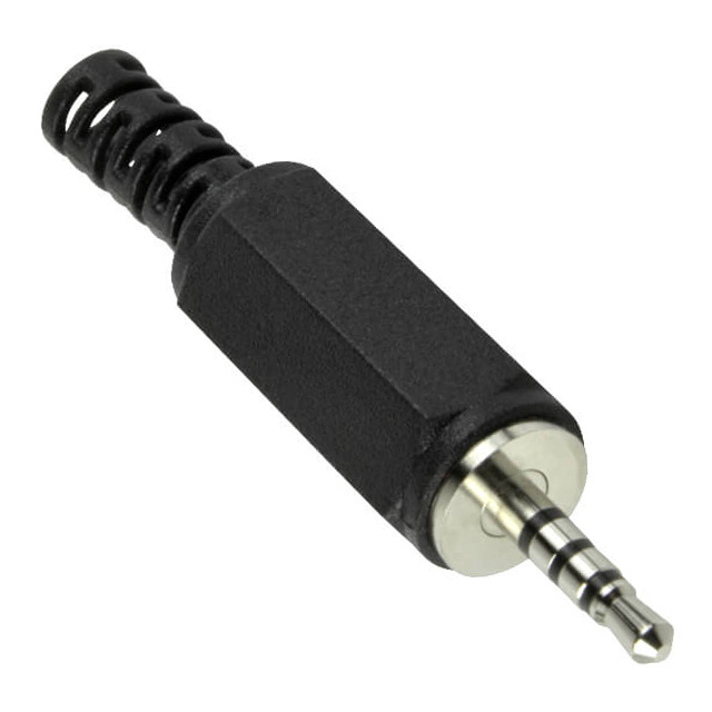 AUDIO PLUG, 2.5 MM, STRAIGHT, 4