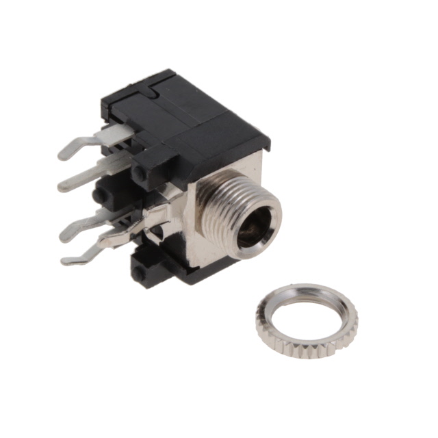 STEREO JACK THREADED SHIELD W/NU