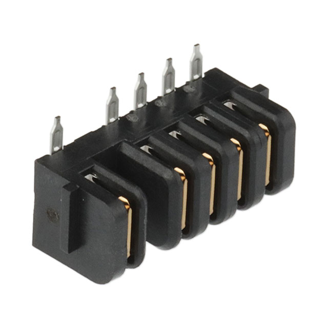 CONN RCPT 5POS 2.50MM R/A SLDR