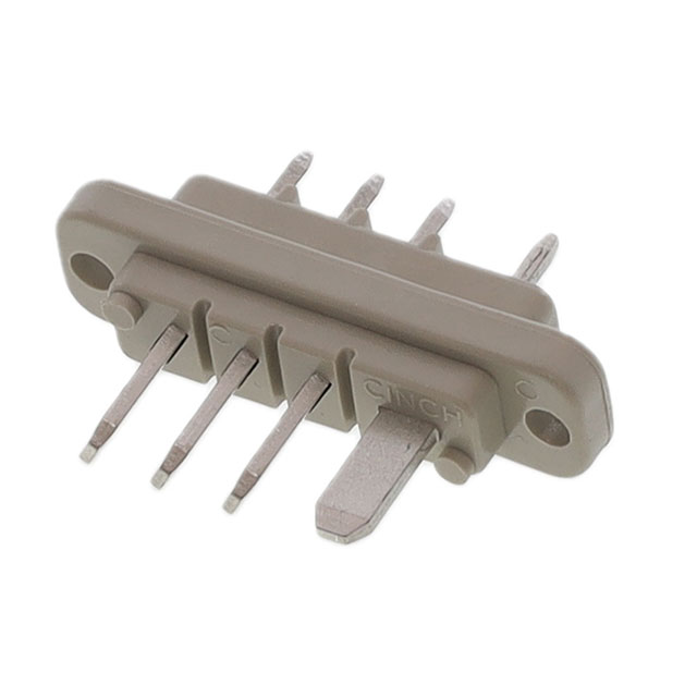 CONN PLUG 4POS PNL MNT SLDR