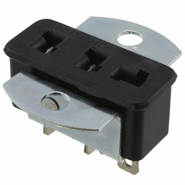 CONN SOCKET 3POS PNL MNT SLDR