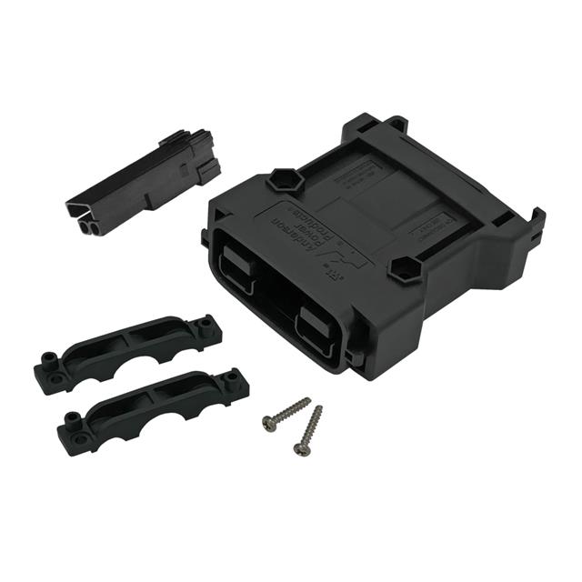 CONN HSG RCPT 2POS BLACK