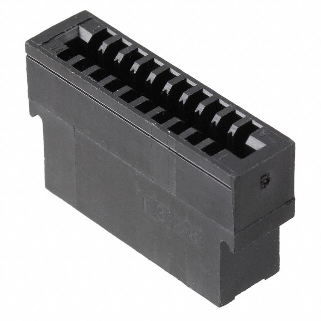 CONN CARDEDGE HSG 20POS .100 BLK