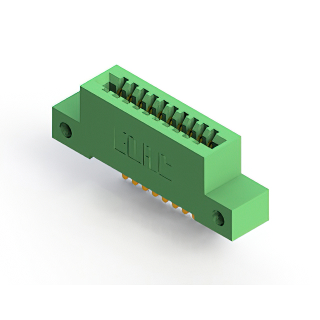 CONN EDGE SINGLE FML 10POS 0.100