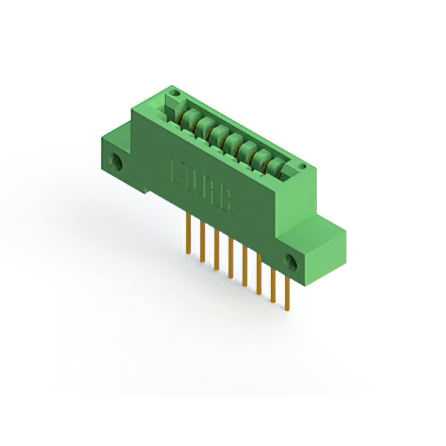 CONN EDGE SGL FMALE 8POS 0.125