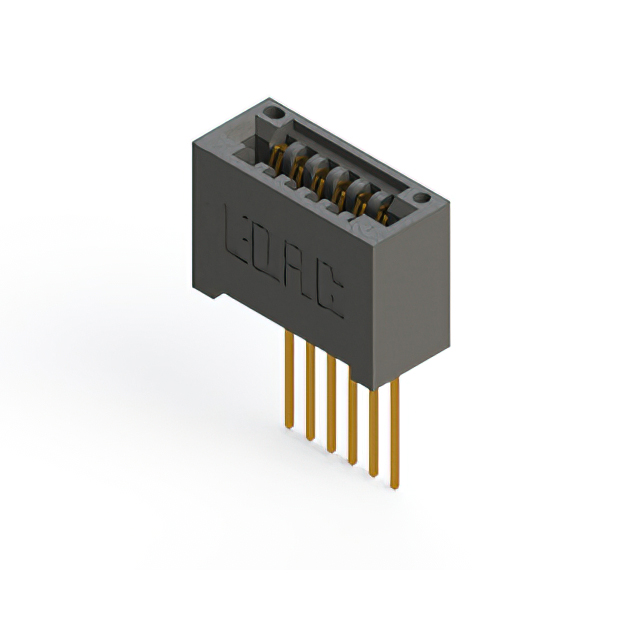 CONN EDGE SINGLE FML 6POS 0.100