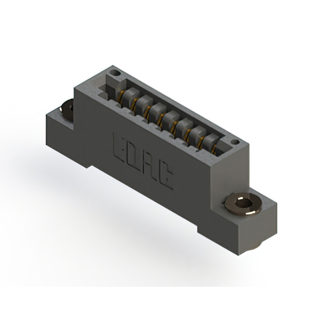 CONN EDGE SGL FMALE 8POS 0.125
