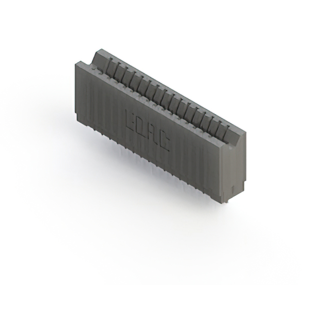 CONN EDGE SINGLE FML 16POS 0.100