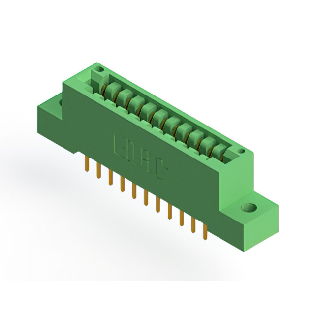 CONN EDGE DUAL FMALE 22POS 0.125