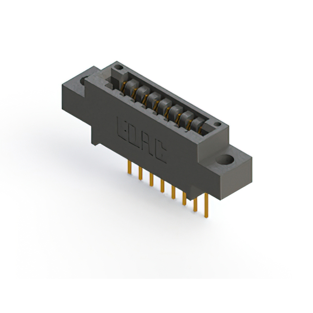 CONN EDGE SGL FMALE 8POS 0.125